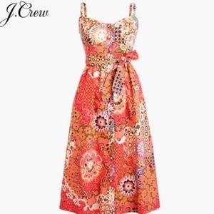 J Crew Classic Button-Up Poplin Sundress